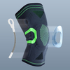 Soporte de manga de compresión deportiva profesional transpirable con protección de rodilla con gel de gel de rótula ejercicio de luz