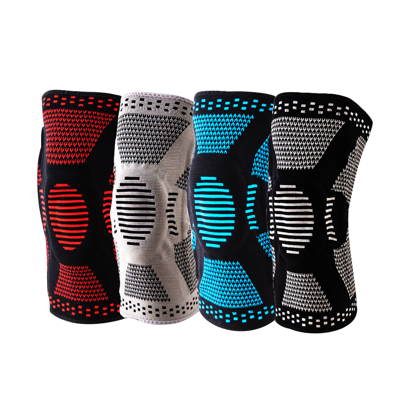 Venta caliente Sports Knepad Silicone Basketball Outdoor Basketball Protective Menisco Menisco Cubierta de la pierna Fitness Slat Knee Knee