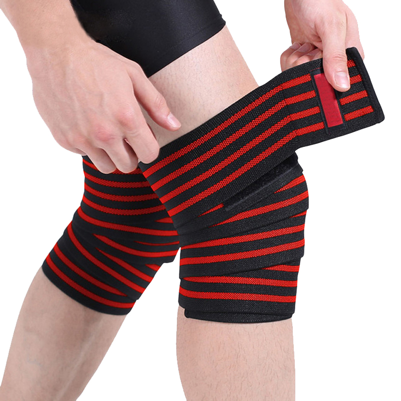 Multicolor de soporte de rodilla elástica correas de vendaje de codo envolturas