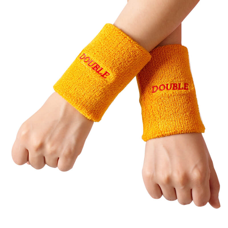 Ejercicio de tela Terry de algodón personalizado Ejercicio de tenis de tenis Bordado de bordado de muñeca Bordado Swistery