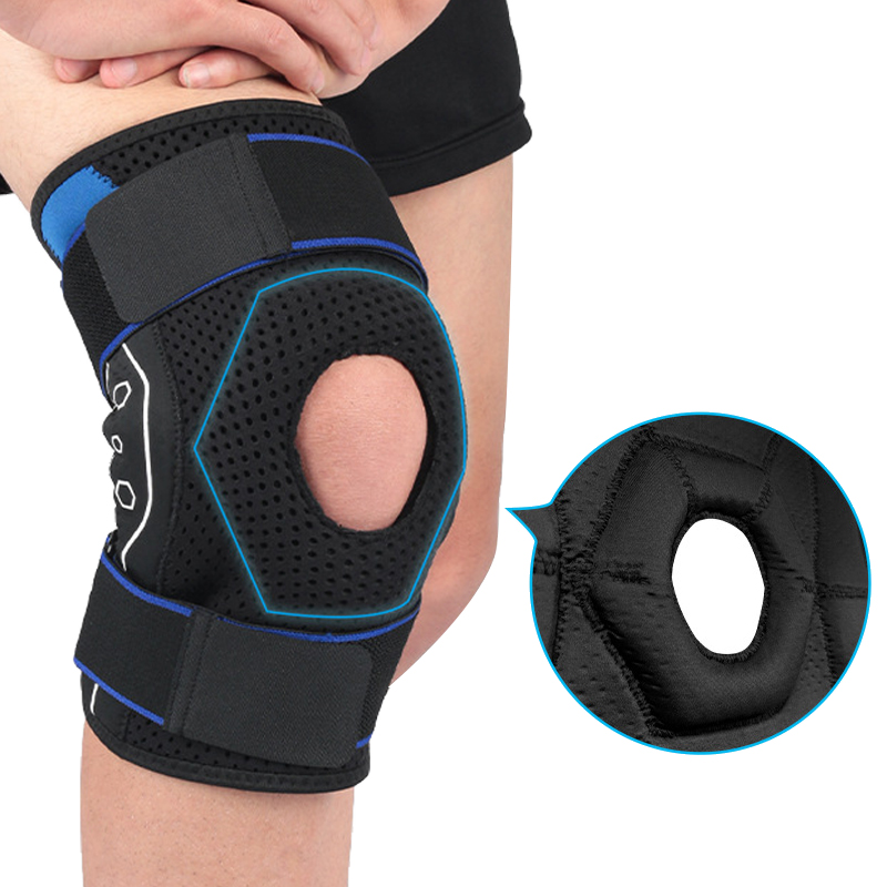  Bisagra de rótula abierta Grazal de rodilla para artritis Sports Sports Knee Knee con estabilizadores laterales extraíbles