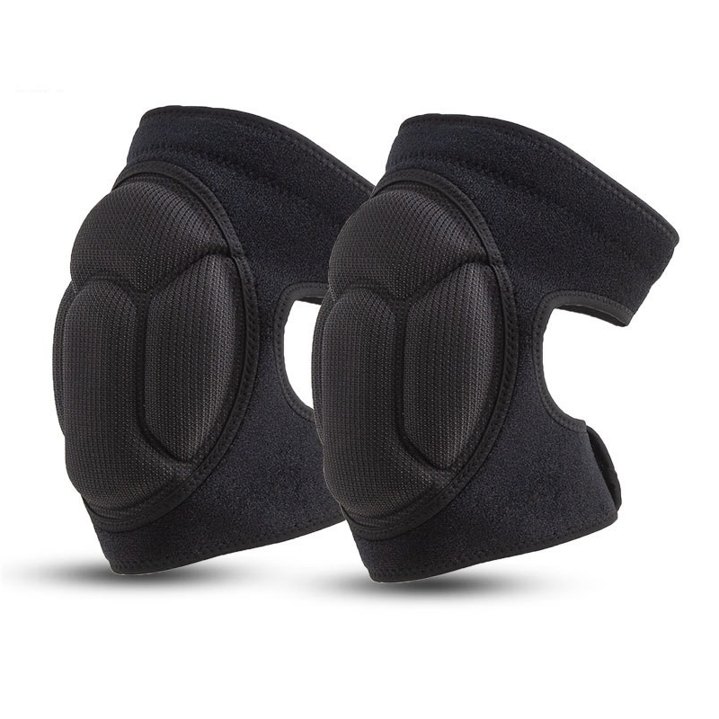 Almohadilla de rodilla de esponja de Eva con tiras antideslizantes de velcro ajustables para el voleibol y patinaje de tareas de jardinería