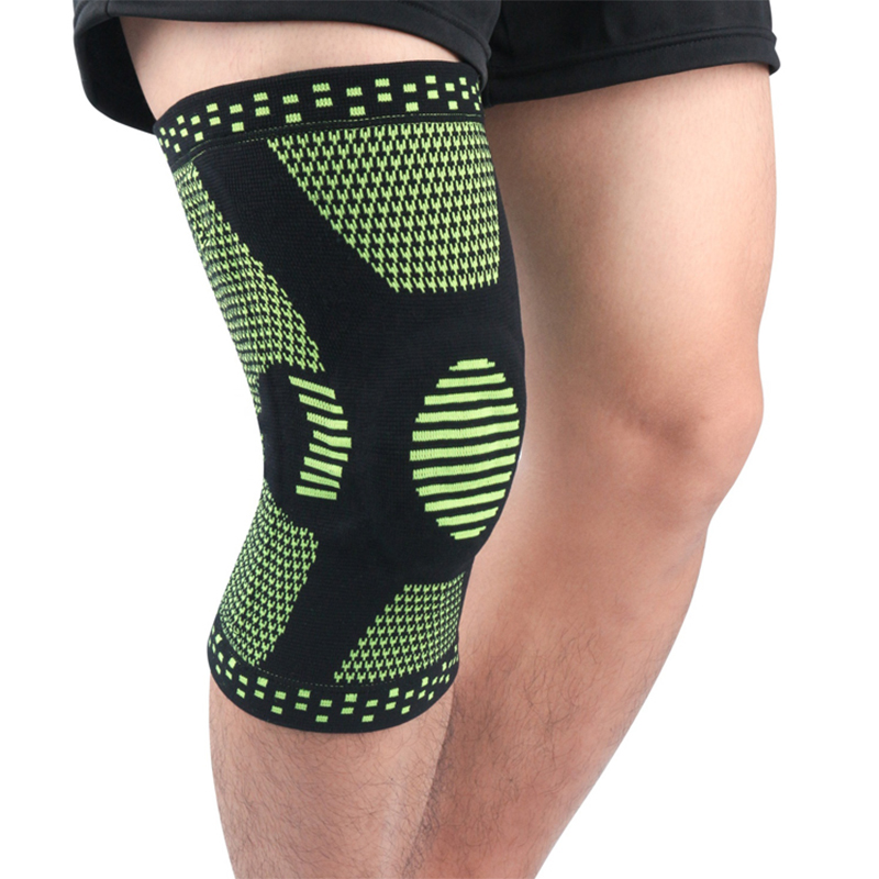 Venta caliente Sports Knepad Silicone Basketball Outdoor Basketball Protective Menisco Menisco Cubierta de la pierna Fitness Slat Knee Knee