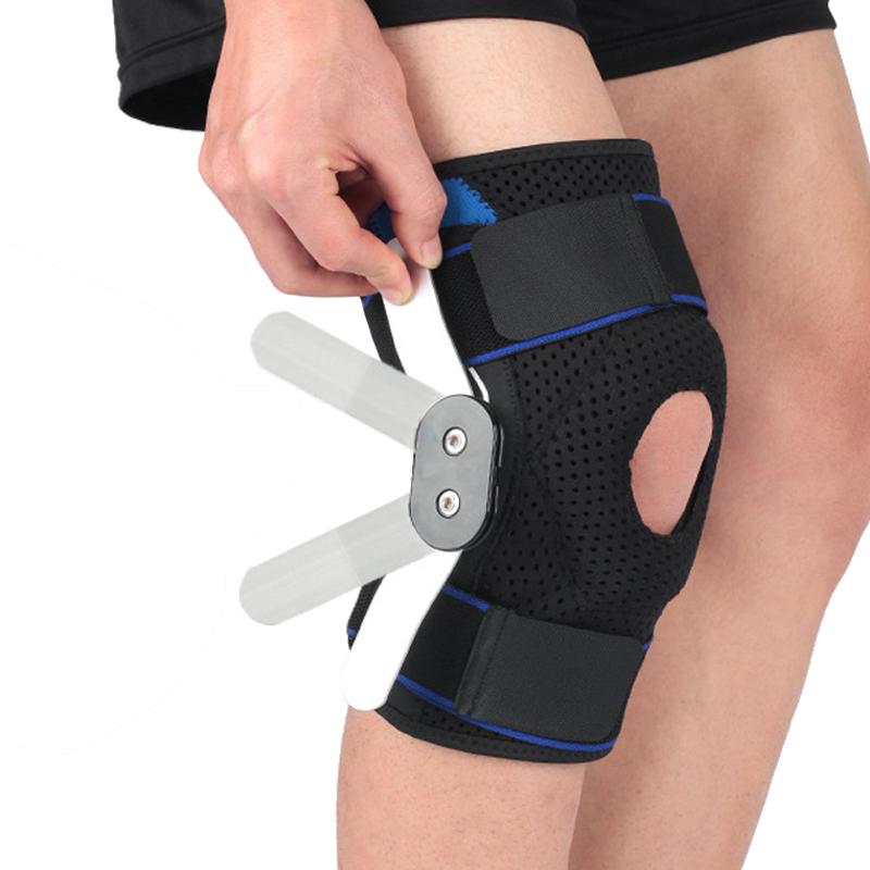  Bisagra de rótula abierta Grazal de rodilla para artritis Sports Sports Knee Knee con estabilizadores laterales extraíbles