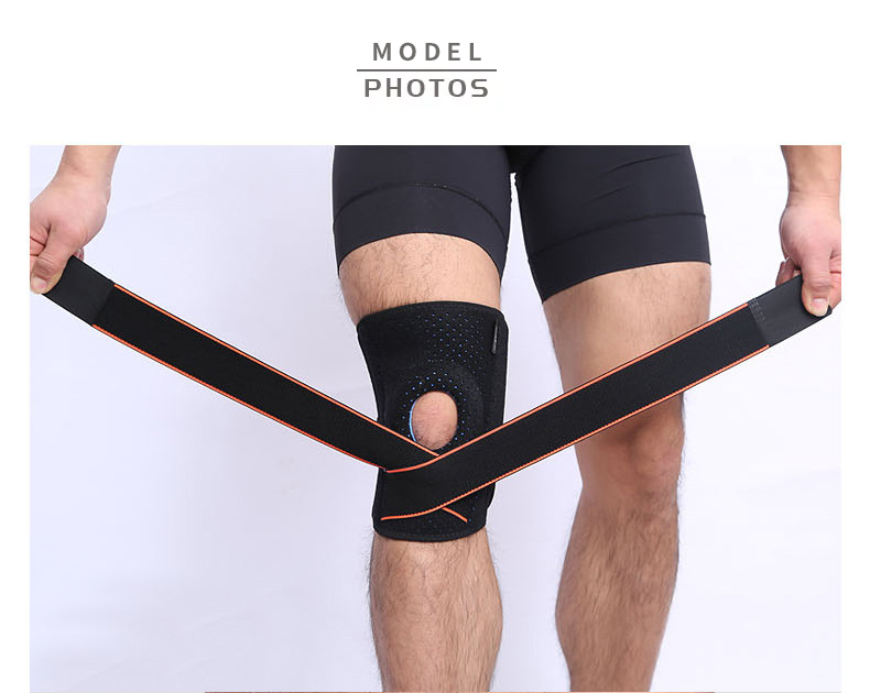 abierta ajustable soporte de rodilla de rodilla