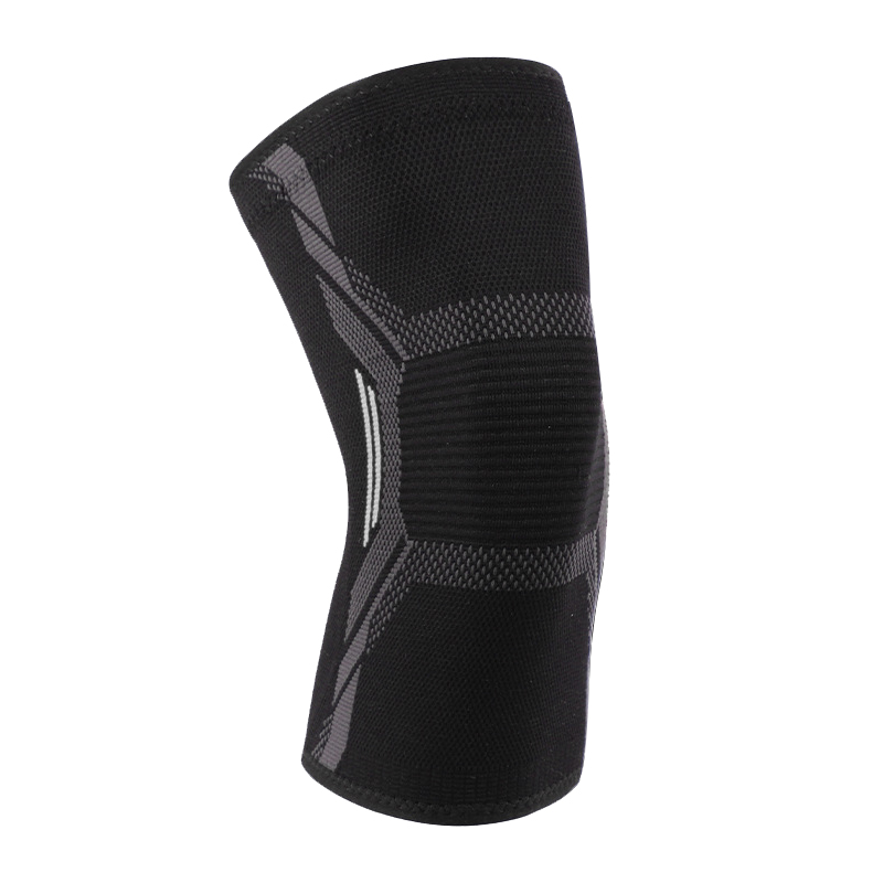 Personalice el soporte de nylon super elástico para correr, la rodilla de la rodilla del gimnasio de baloncesto manga de rodilla deportiva