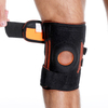 Soporte de rodilla abierta de almohadilla de gel de rótula con estabilizadores de resorte lateral, correas de velcro ajustables