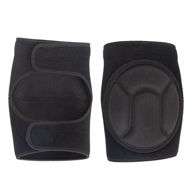Almohadilla de rodilla de esponja de Eva con tiras antideslizantes de velcro ajustables para el voleibol y patinaje de tareas de jardinería