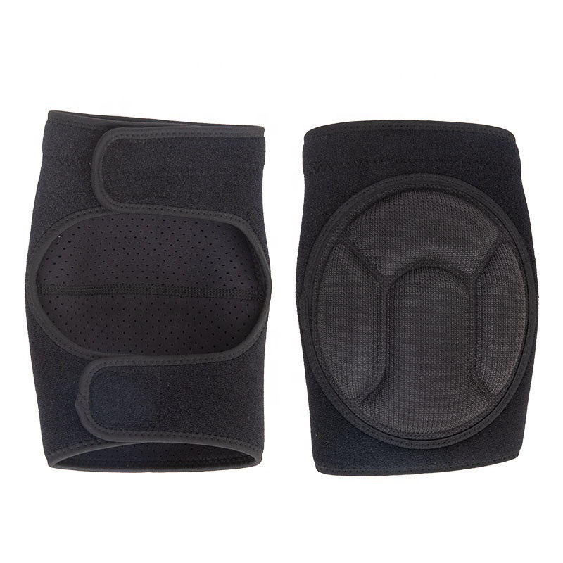 Almohadilla de rodilla de esponja de Eva con tiras antideslizantes de velcro ajustables para el voleibol y patinaje de tareas de jardinería