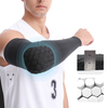 Mangas del brazo del codo lycra con almohadillas de codo de panal para mangas de baloncesto con mangas de desgaste cómoda compresión