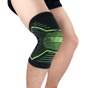 Soporte de rodilla anti-colisión personalizado compresión tejido de la rodilla deportiva