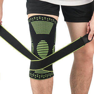 Camodas de rodilla profesionales Compresión Baloncesto de baloncesto Elástico Cross Fit Knee Brace