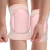 Almohadilla de rodilla de polo rosa/negro con protector de rodilla de bolsillo con almohadilla esponjada de silicona pegajosa sin deslizamiento