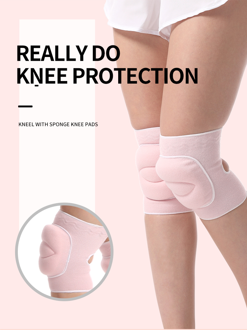 Espuma de espuma rodilleras de nylon compresión de voleibol de rodilla de rodilla