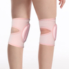 Almohadilla de rodilla de polo rosa/negro con protector de rodilla de bolsillo con almohadilla esponjada de silicona pegajosa sin deslizamiento