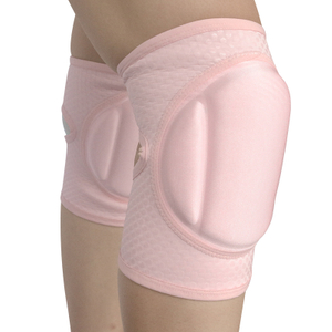 Almohadilla de rodilla de polo rosa/negro con protector de rodilla de bolsillo con almohadilla esponjada de silicona pegajosa sin deslizamiento